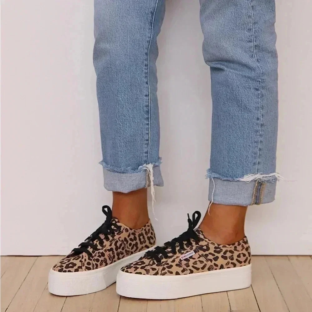 Superga Leopard Platform Sneaker